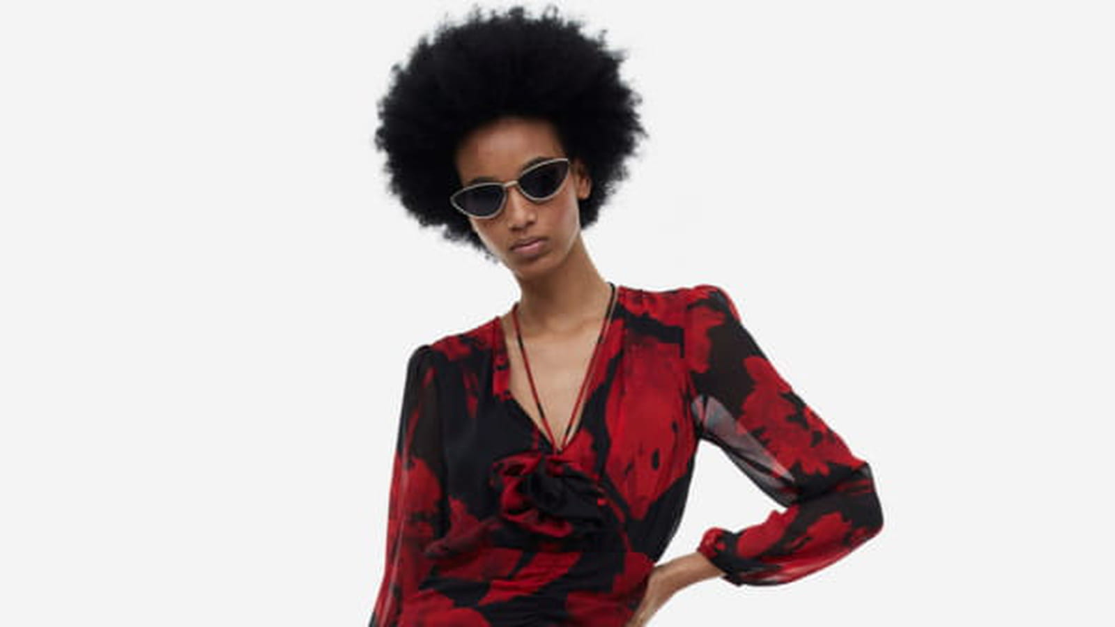 Robe froncée H&M