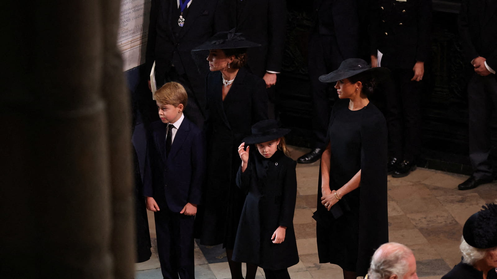 Princesse Charlotte, George et Kate Middleton