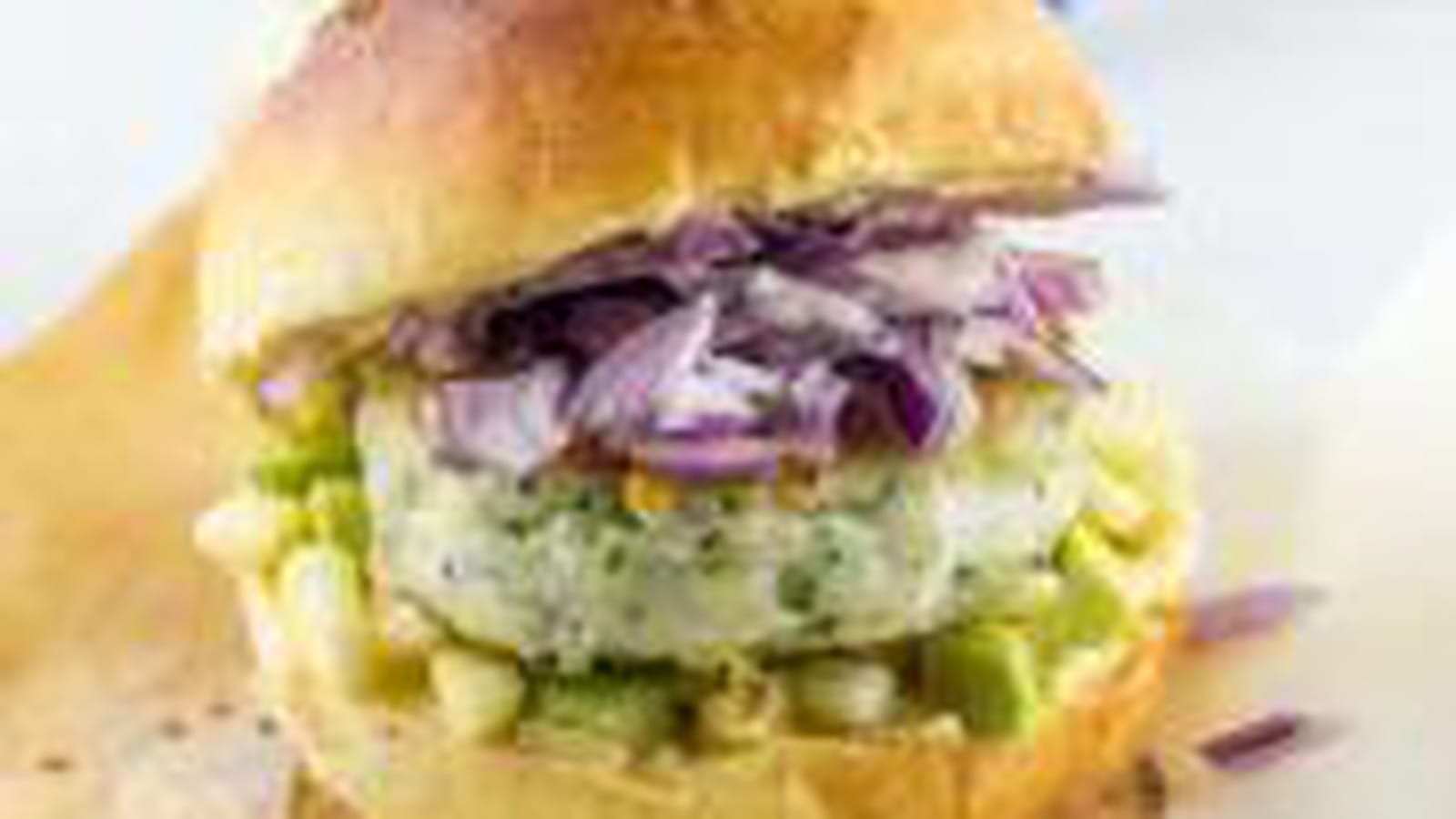 Burger marin au cabillaud