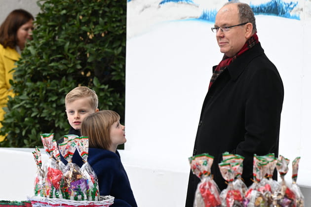 Le prince Albert de Monaco et ses enfants, Noël au palais