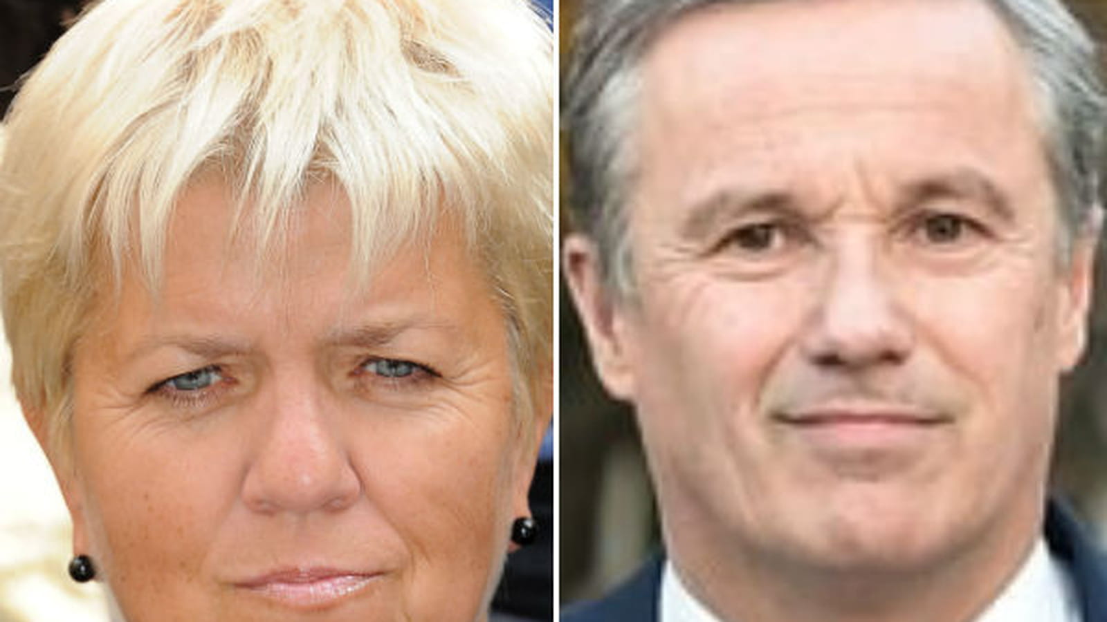 Mimie Mathy et Nicolas Dupont-Aignant