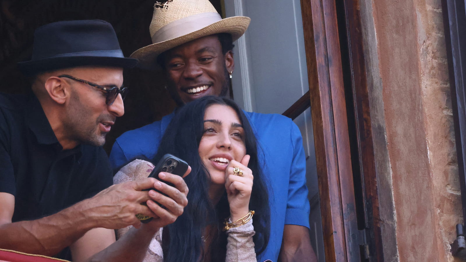 David, Lourdes et JR