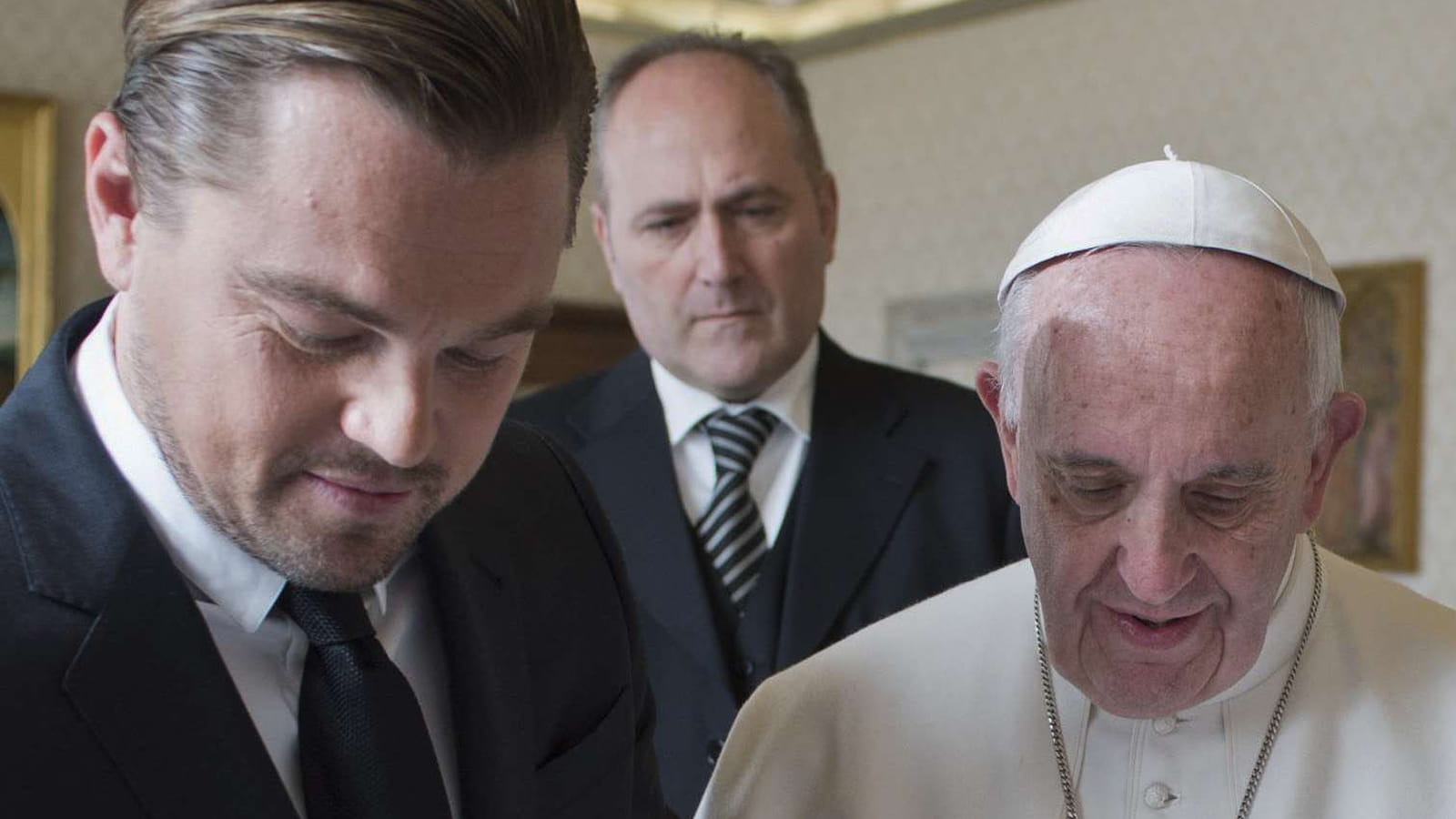 Leonardo DiCaprio et le Pape François