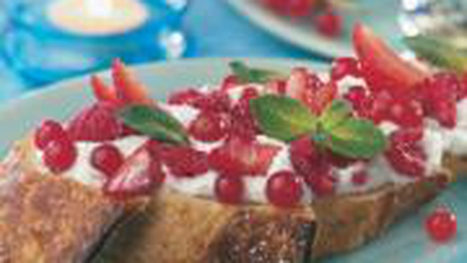 Tartine aux fruits rouges