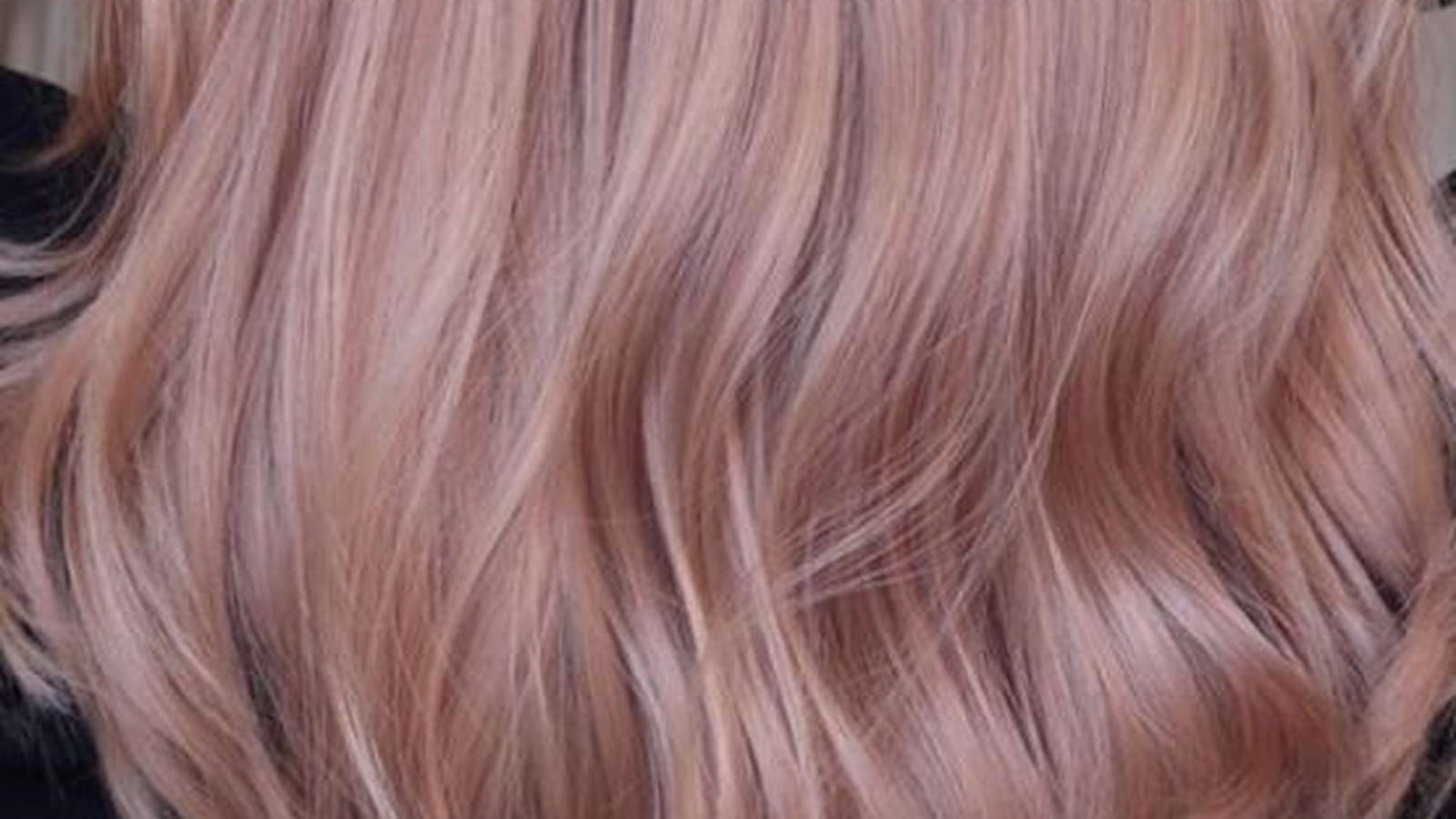 Mi-long rose gold ondulé