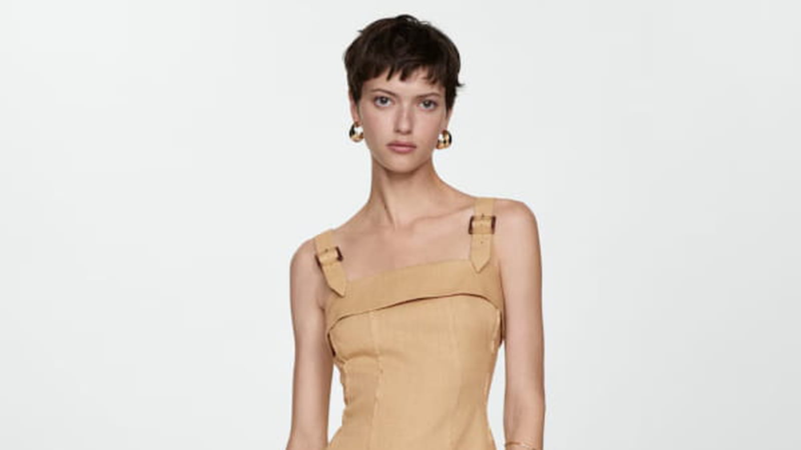 Robe avec bretelles Mango 
