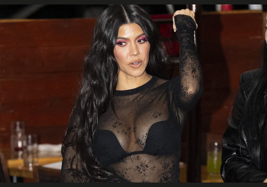 Le Mermaid hair sur cheveux XXL de Kourtney Kardashian