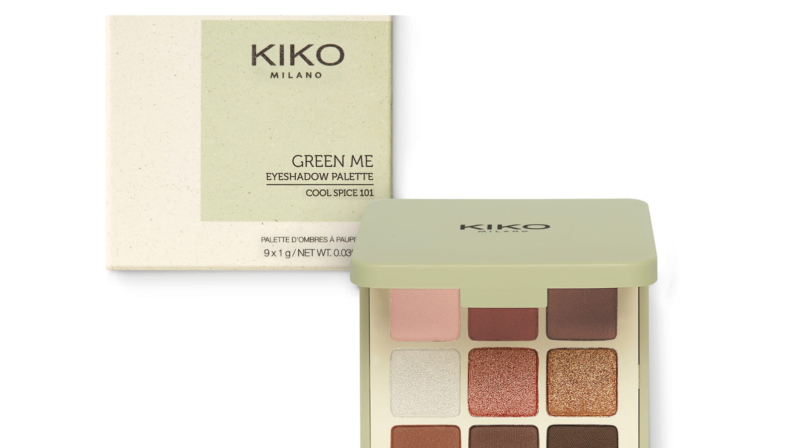 Eyeshadow palette Green Me Kiko