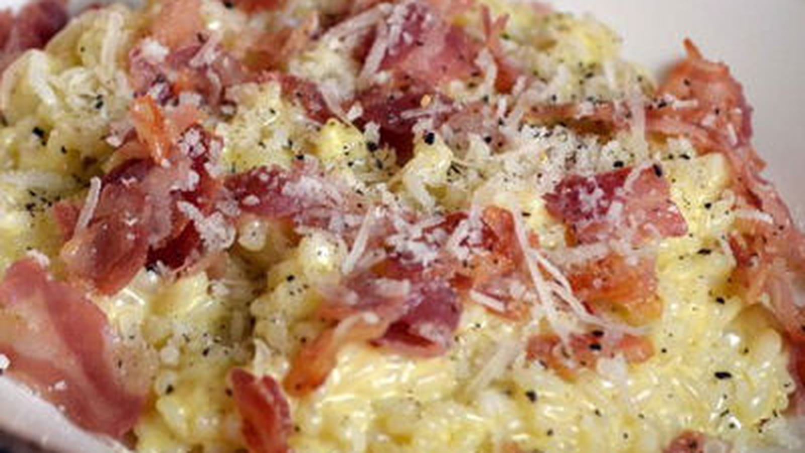 Risotto façon carbonara
