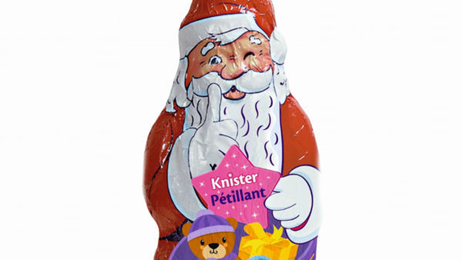 Père Noël au chocolat au lait pétillant Milka