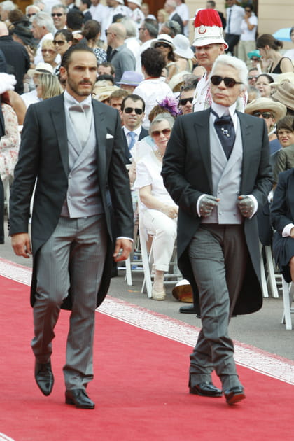 S&eacute;bastien Jondeau et Karl Lagerfeld