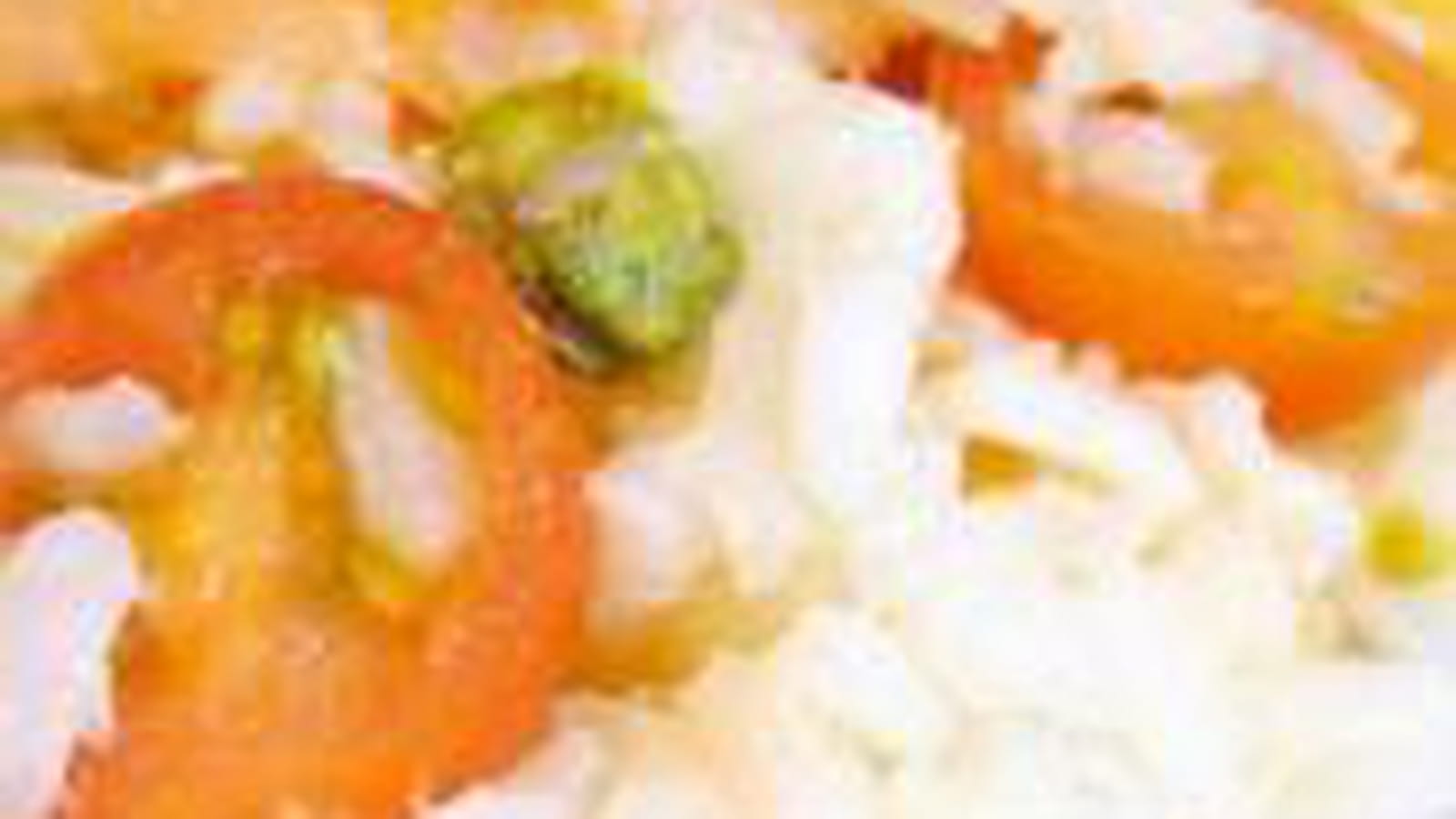 Salade de riz au saumon, pistaches