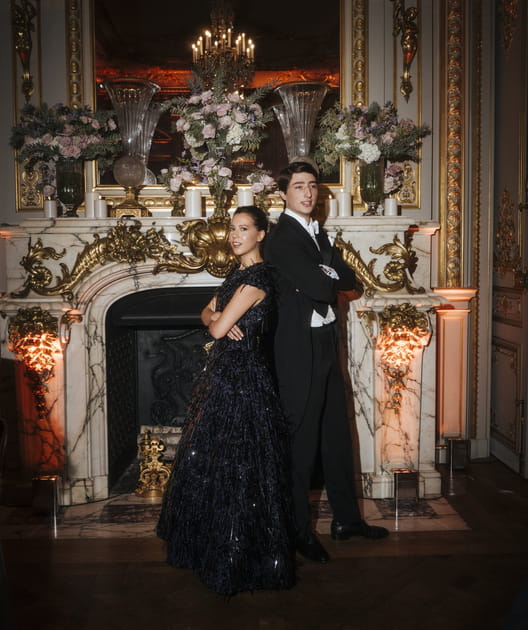 Son Altesse royale la princesse Eugenia von Hohenzollern et le comte Ascanio di Carpegna Brivio