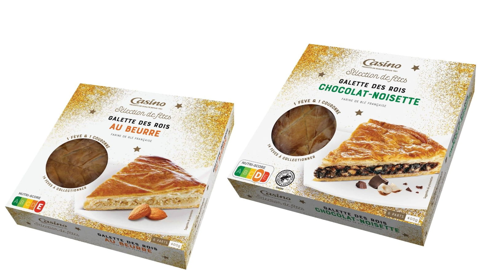 Les galettes beurre et chocolat-noisette Casino 