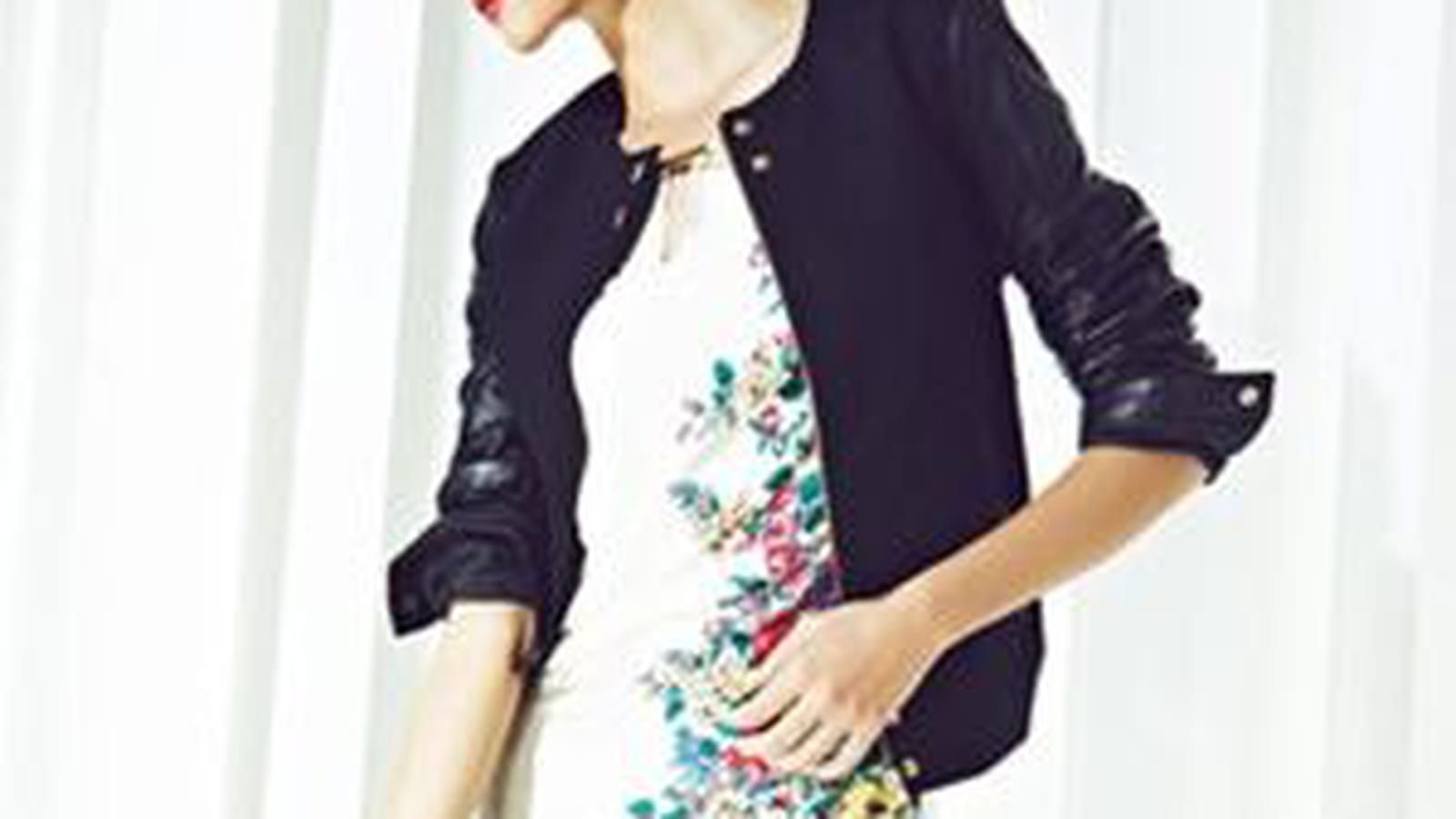 Robe imprimée et blouson des 3 Suisses