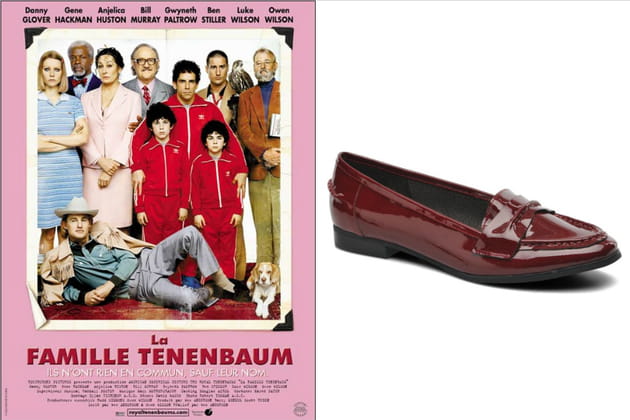 Des mocassins façon Margot Tenenbaum dans "La Famille Tenenbaum"