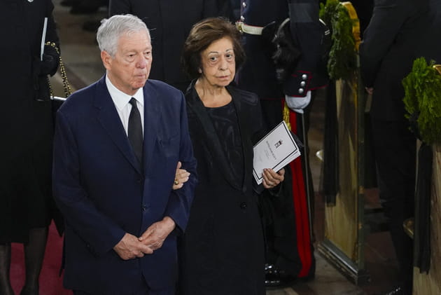 Le prince Alexandre de Serbie et la princesse Katherine, pr&eacute;sents aux obs&egrave;ques d'Harald de Norv&egrave;ge