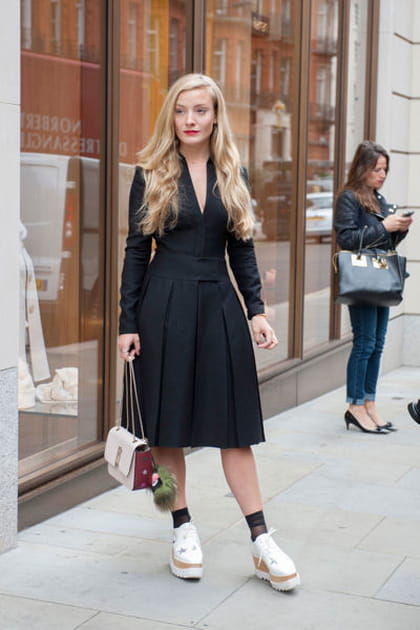 Street looks fashion week Londres : urban-chic