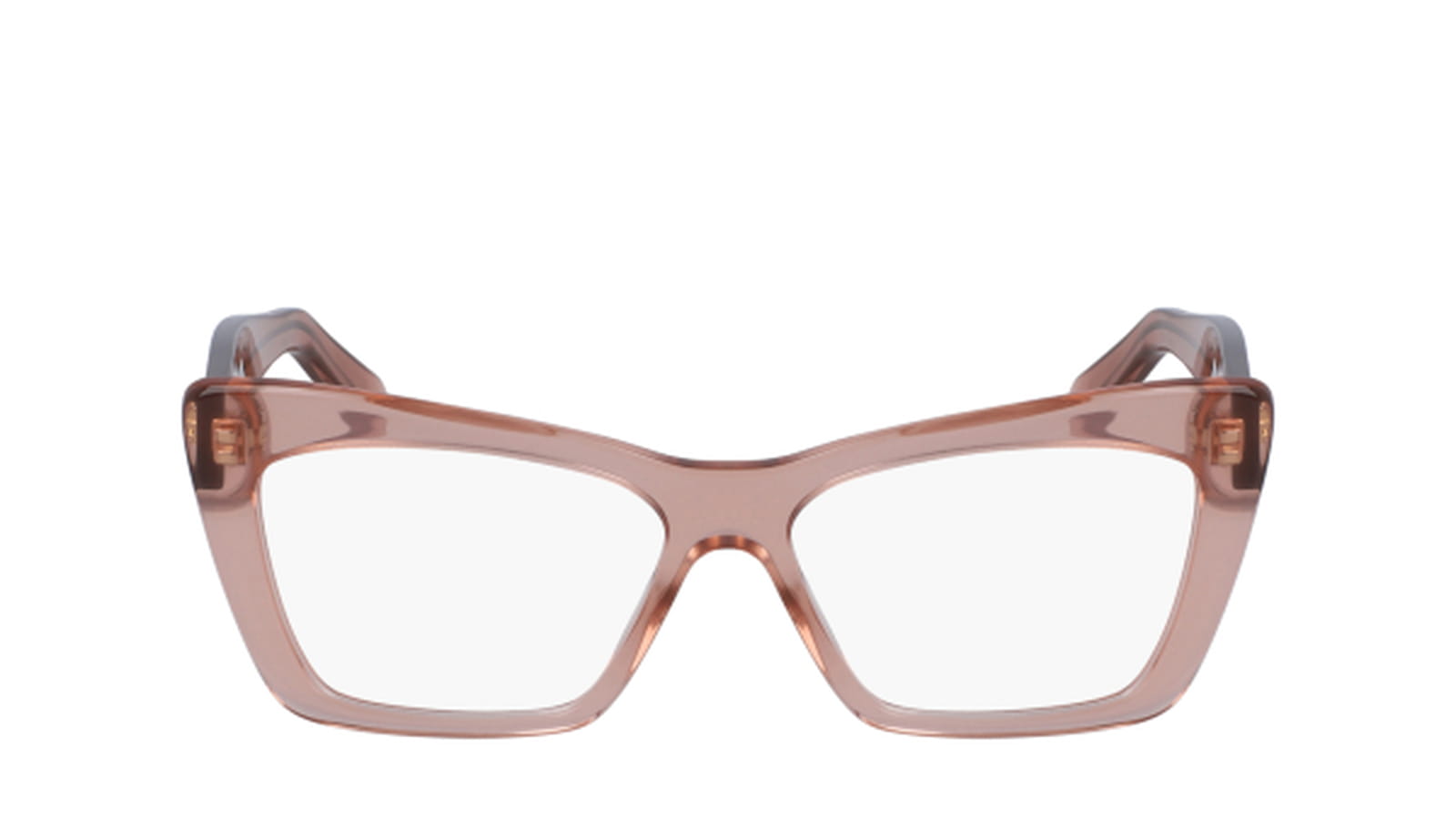 Lunettes de vue à monture rose de Salvatore Ferragamo