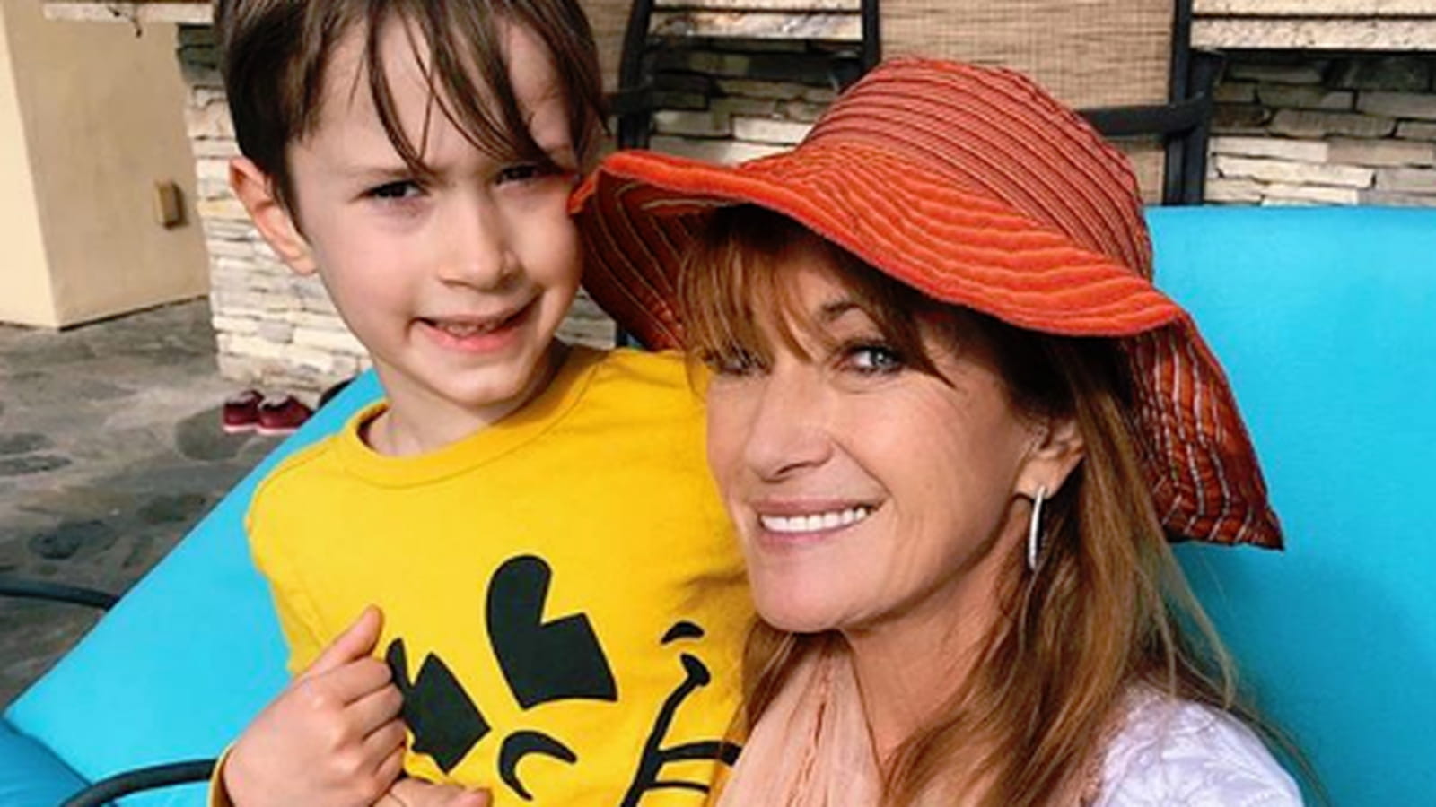 Jane Seymour et son petit-fils Rowan 