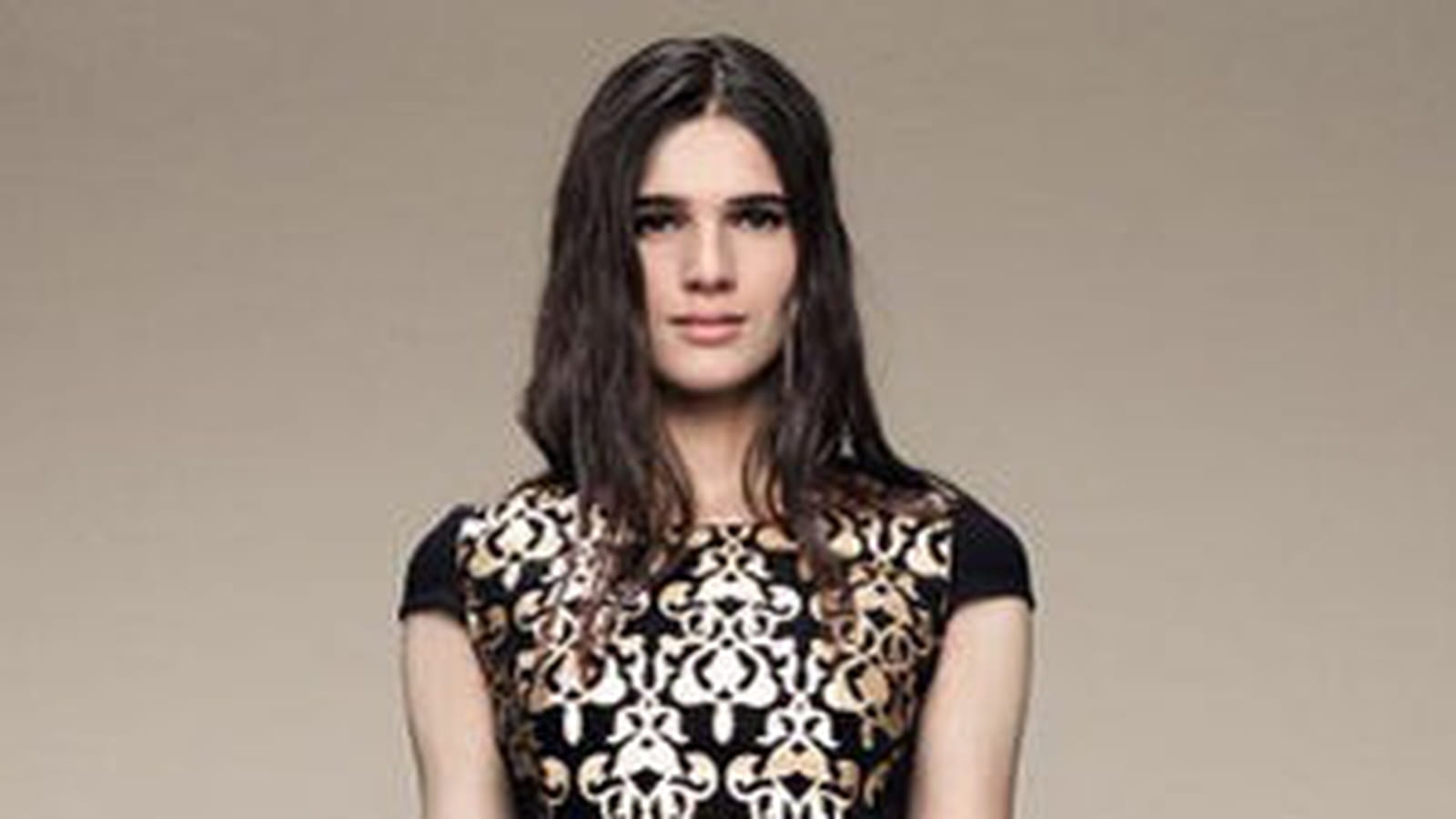 Robe imprimé doré de Zalando Collection