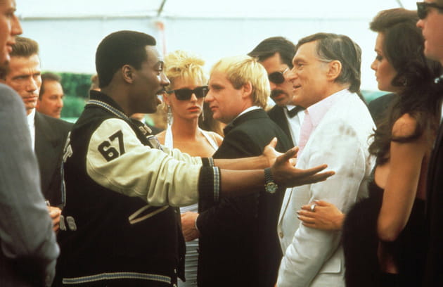 Avec Eddy Murphy, sur le tournage du Flic de Beverly Hills 2