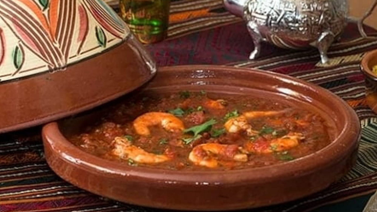 Tajine de crevettes à la chermoula