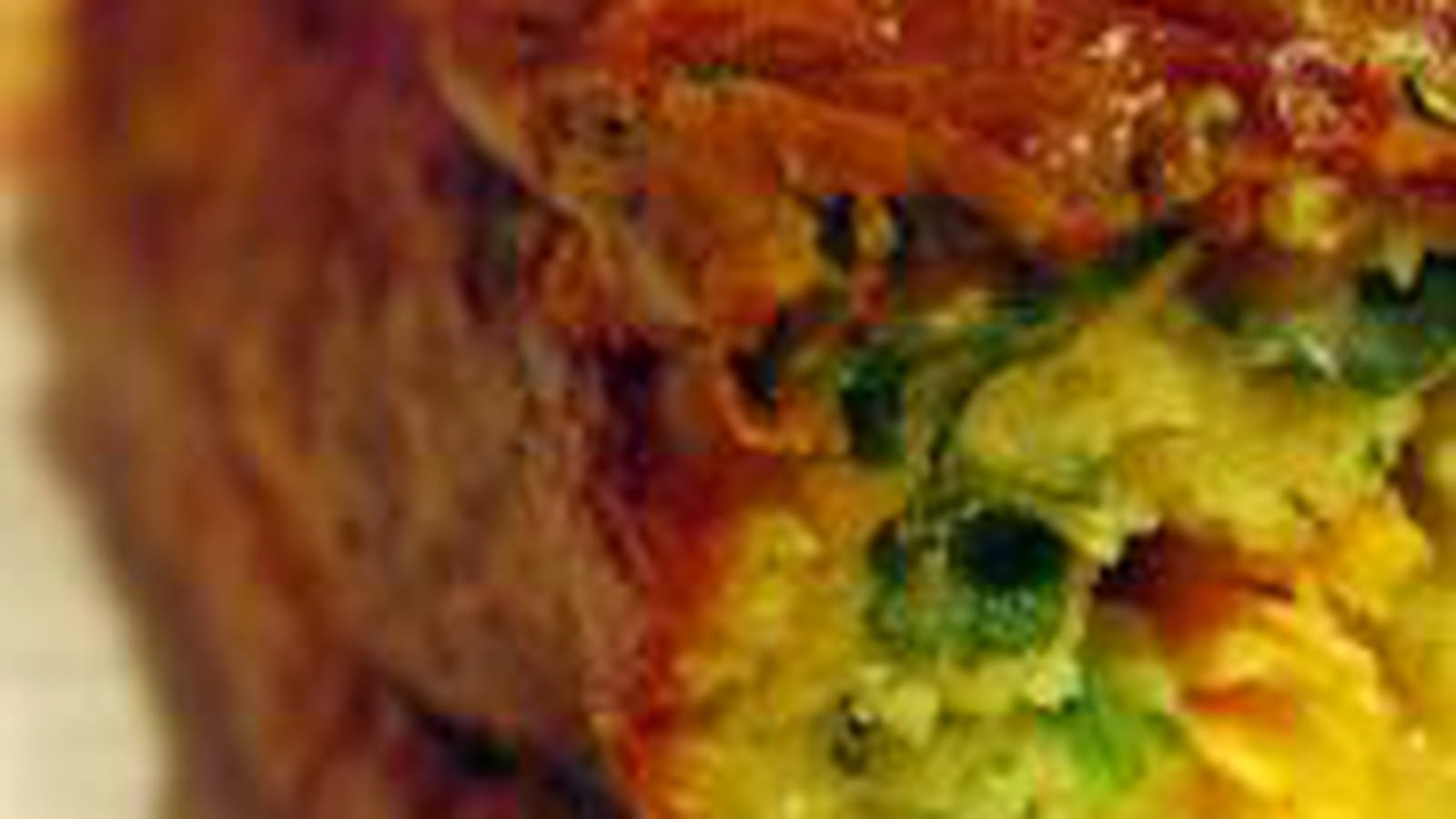 Cake roquette-truite-wasabi