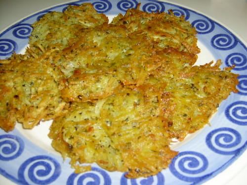 Galettes de pommes de terre aux herbes