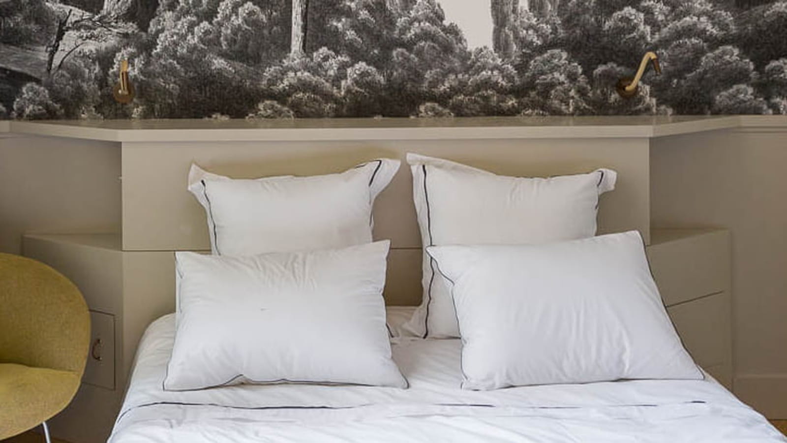 Tête de lit en bois sur-mesure