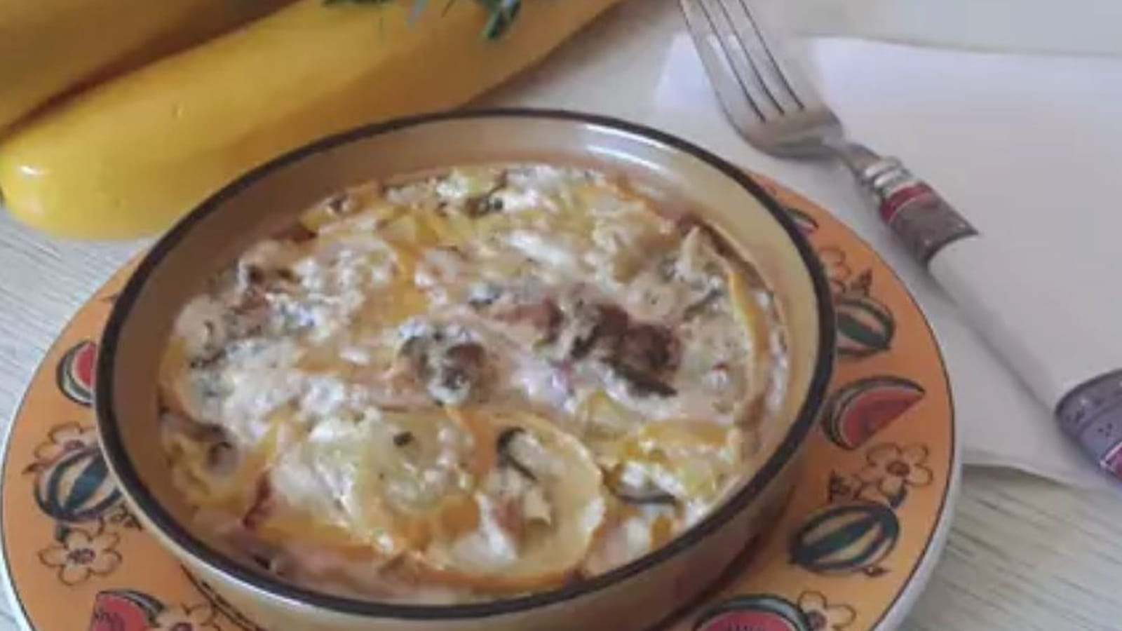 Gratin de courgettes pommes de terre à la Fourme d'Ambert