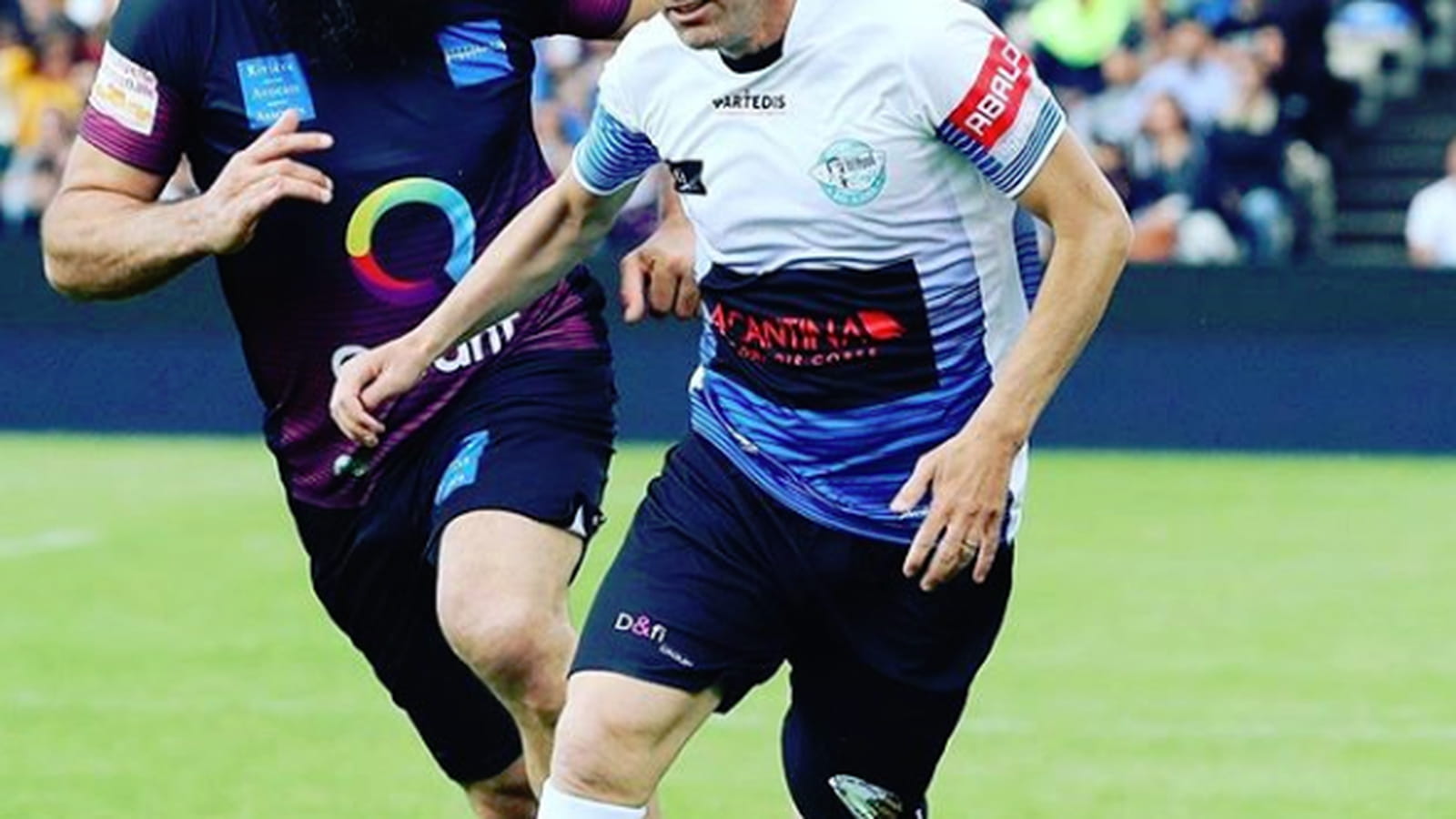 Sébastien Chabal et Zinédine Zidane
