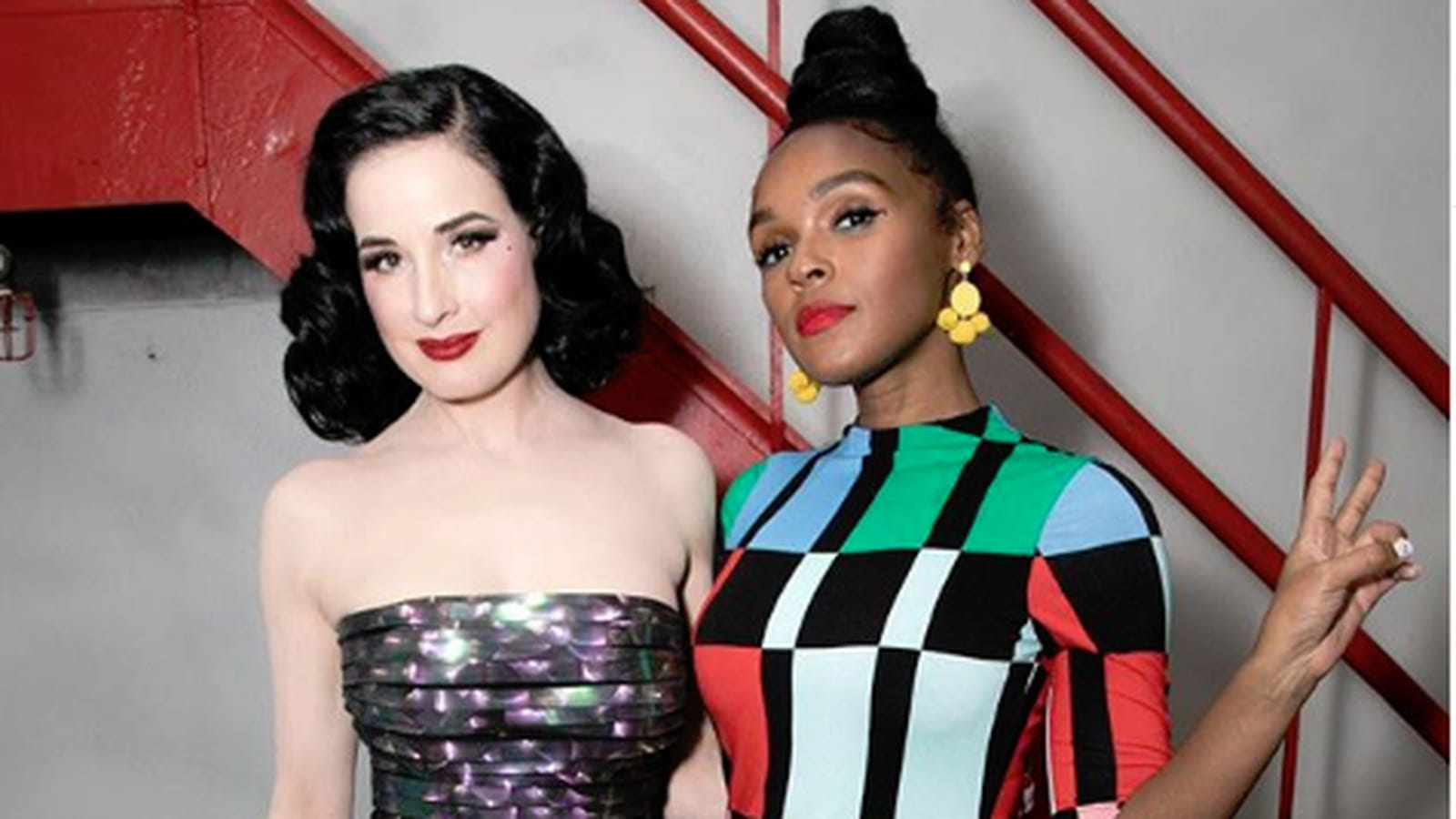 Dita Von Teese et Janelle Monáe