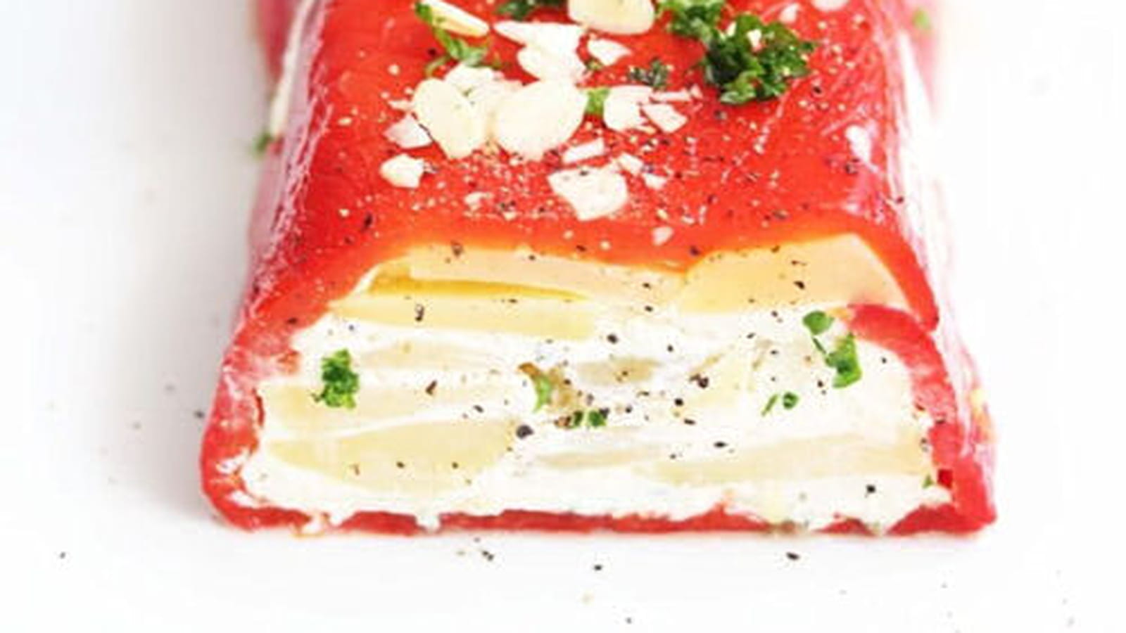 Terrine de poivrons grillés et fromage frais