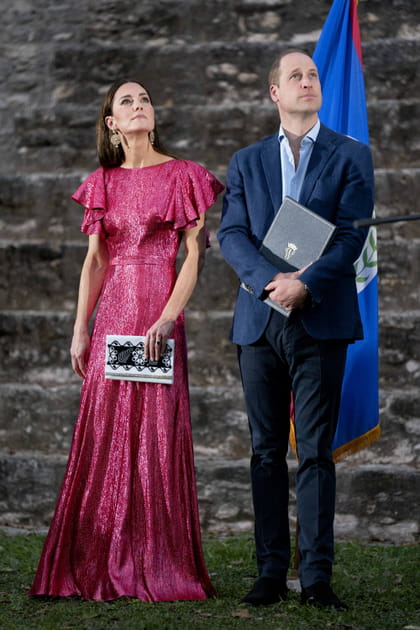 Kate et William assistent &agrave; une r&eacute;ception au village de Cahal Pech