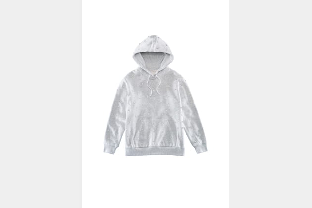 Sweat à Capuche Giambattista Valli X H&M Blanc Brodé - Taille M, Neuf Avec étiquettes