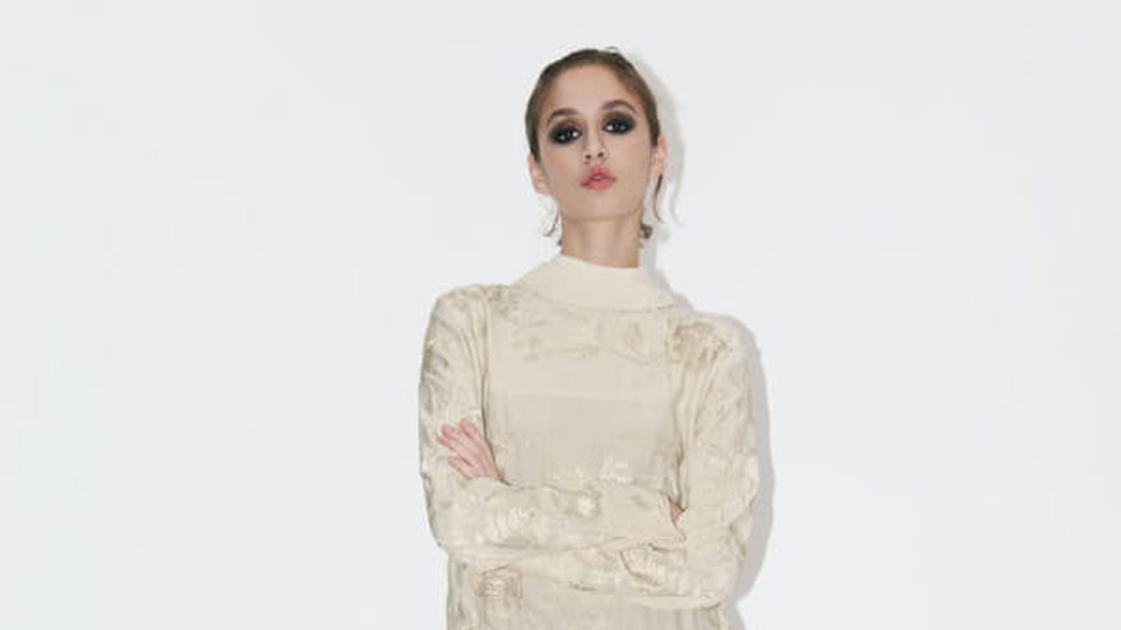 Robe en macramé Zara 