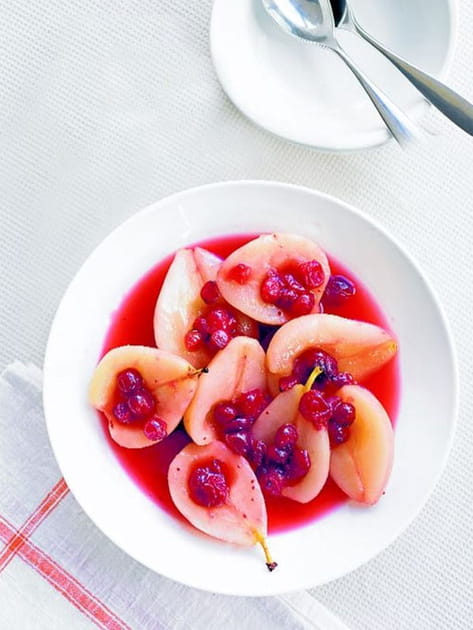 Poires poch&eacute;es au th&eacute; &eacute;pic&eacute;