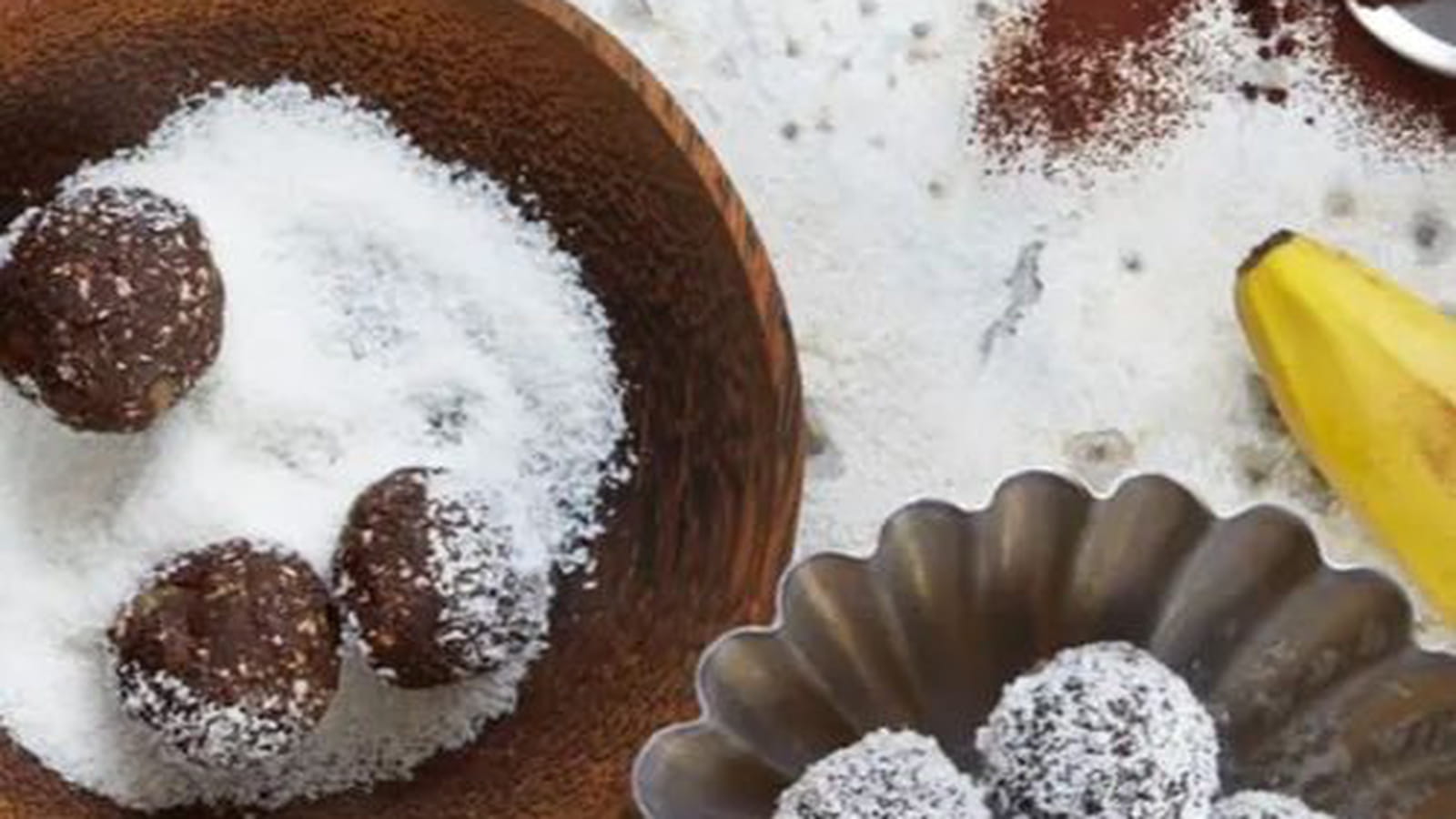 Energy balls à la banane et au cacao