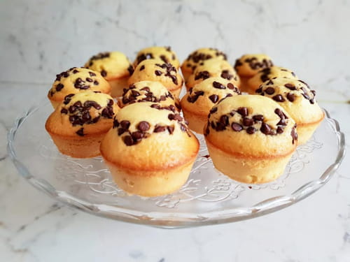 Madeleines et son cœur en chocolat