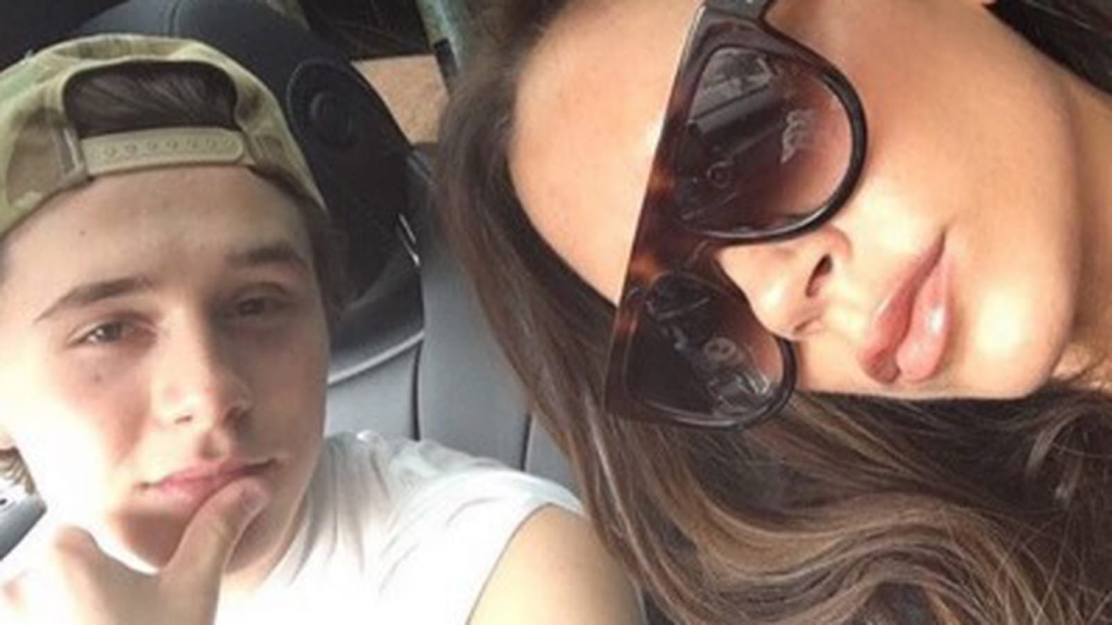 Brooklyn et Victoria Beckham