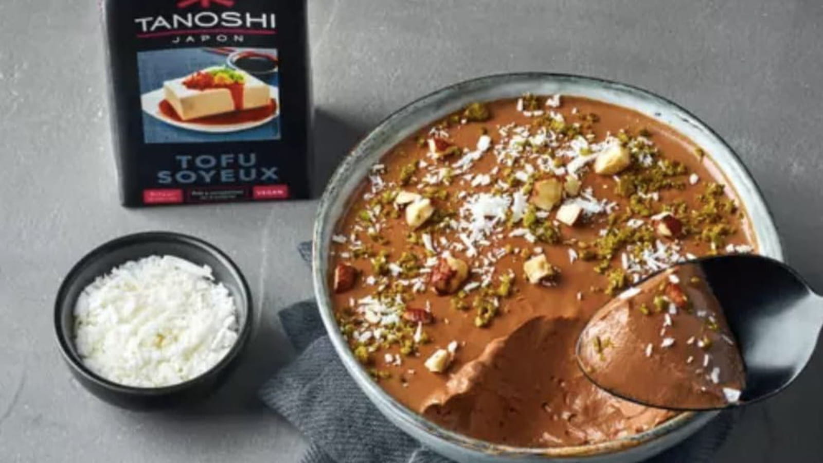 Crème au chocolat et tofu soyeux