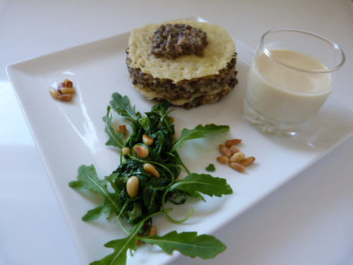 Mille feuilles de lentilles