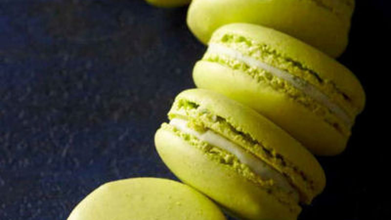 Macaron citron vert basilic