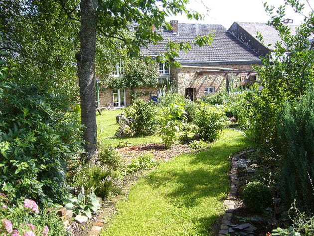 Une all&eacute;e gazonn&eacute;e