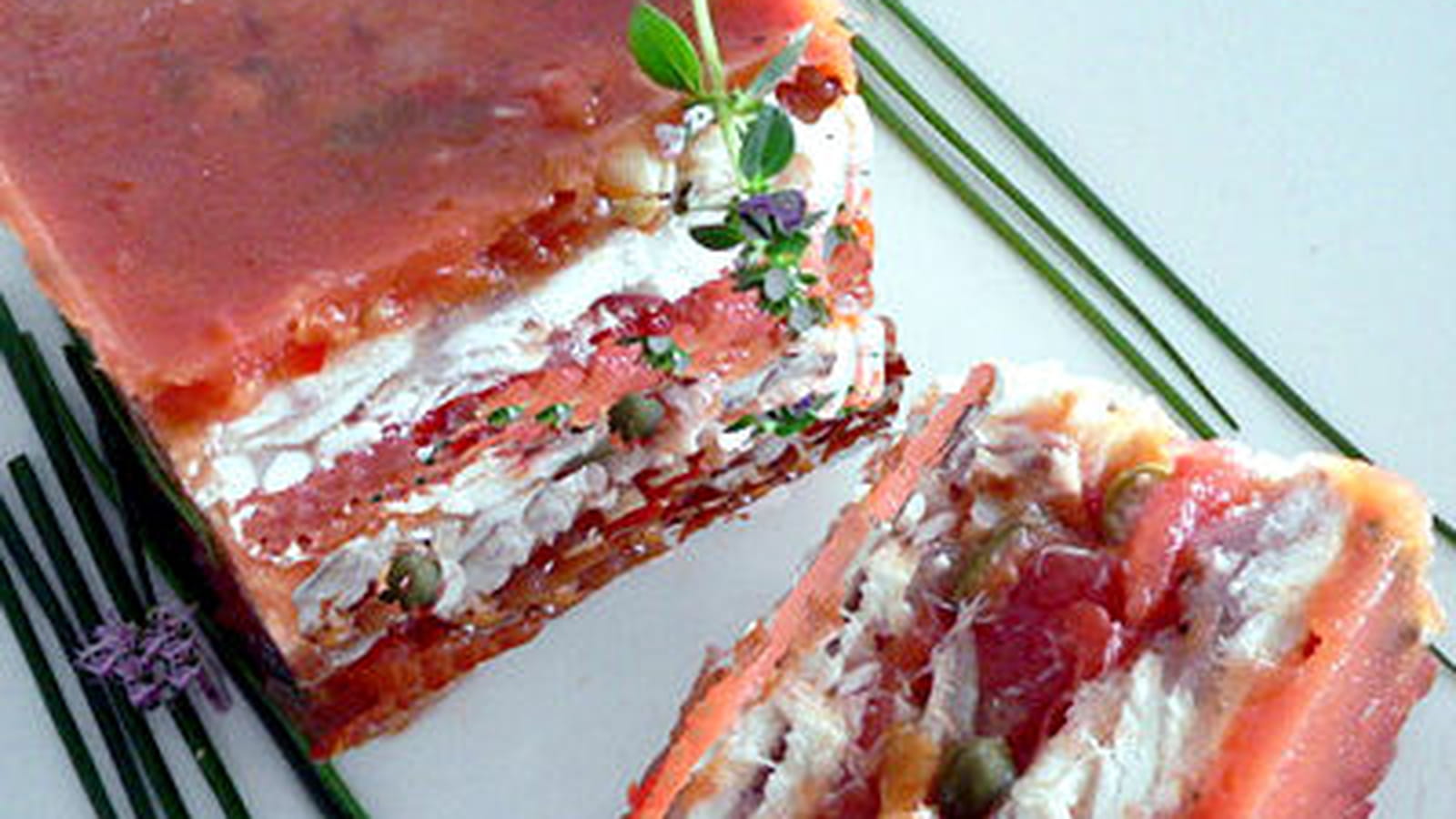 Terrine de raie tomates et câpres