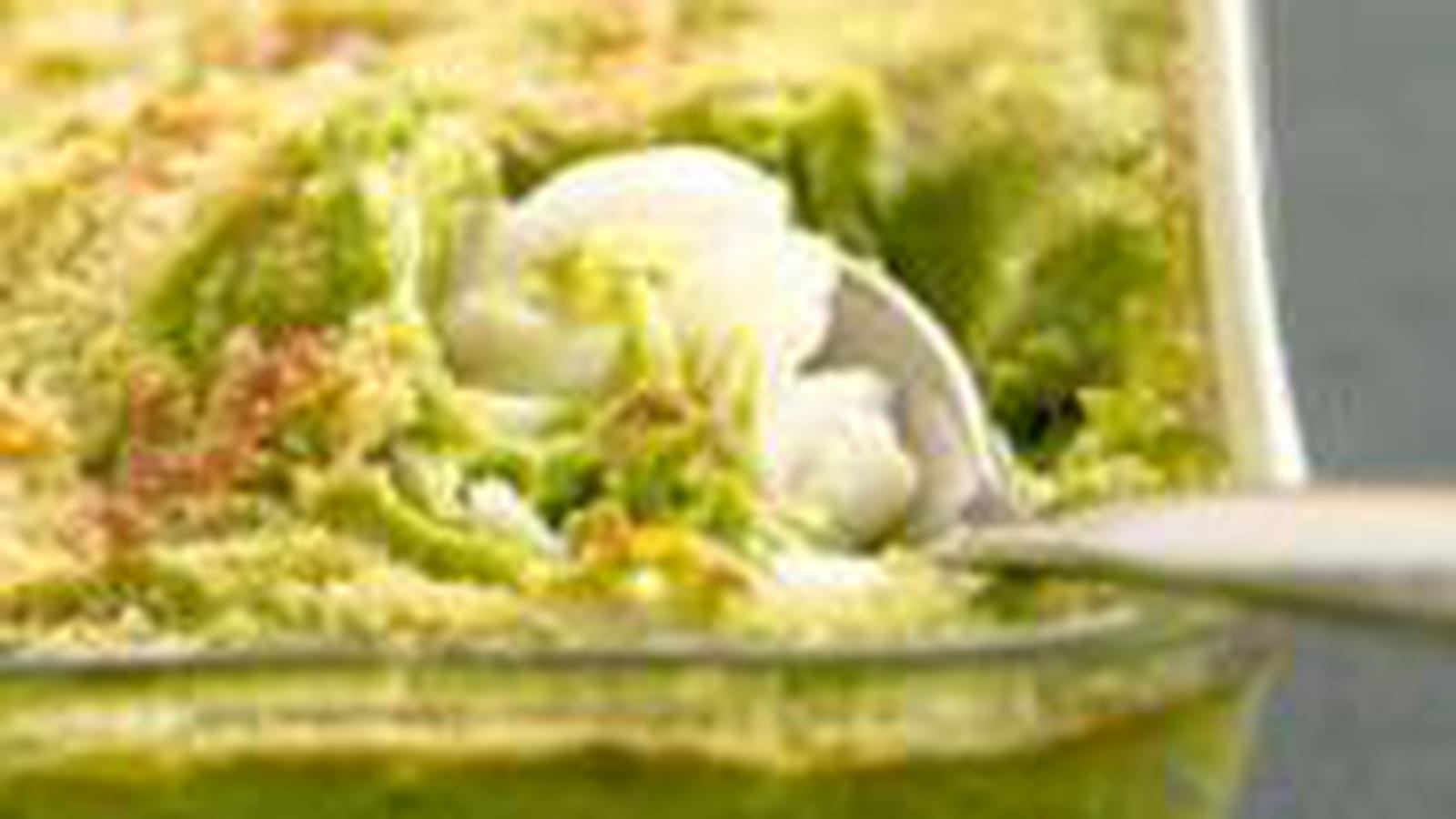 Gratin de cabillaud à la purée verte