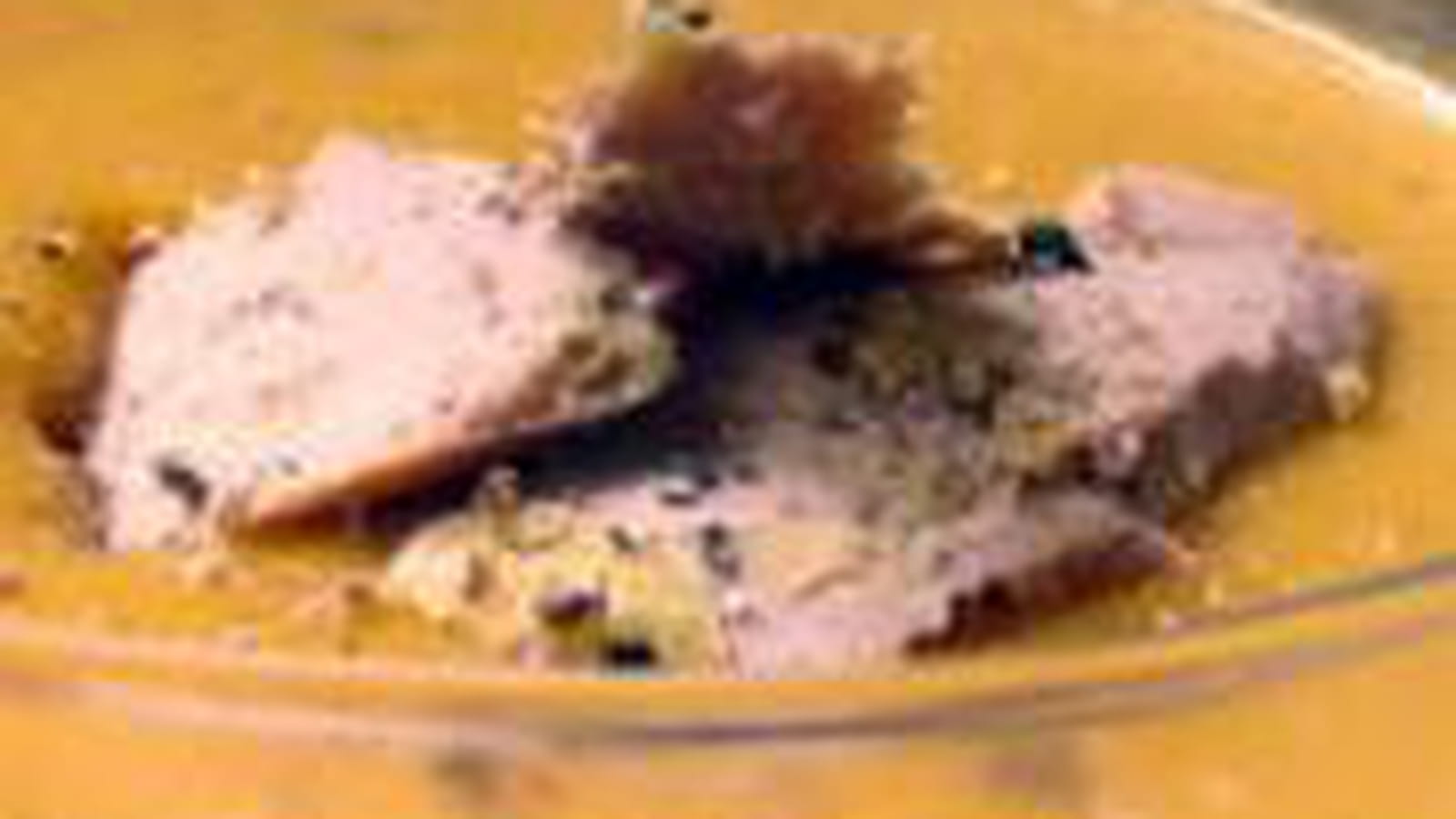 Crème de courge aux quatre-épices et au foie gras