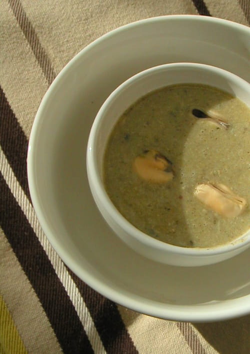 Velouté de moules aux légumes