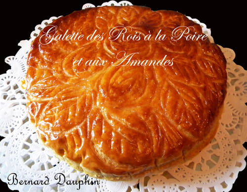 Galette des Rois aux poires et aux amandes